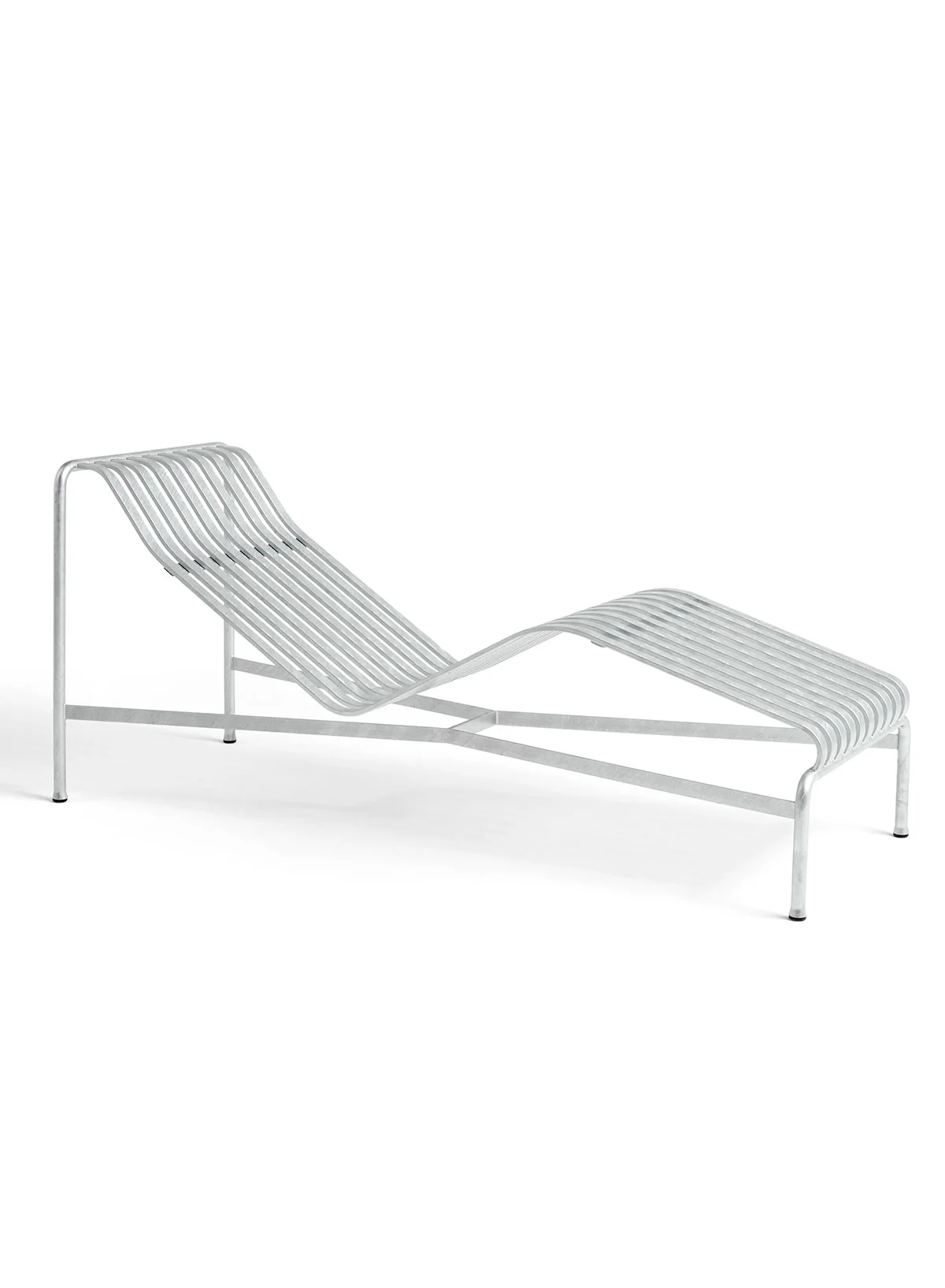 Palissade Chaise Longue, Galvanised Steel – HAY Palissade Chaise Longue, Galvanised Steel – HAY