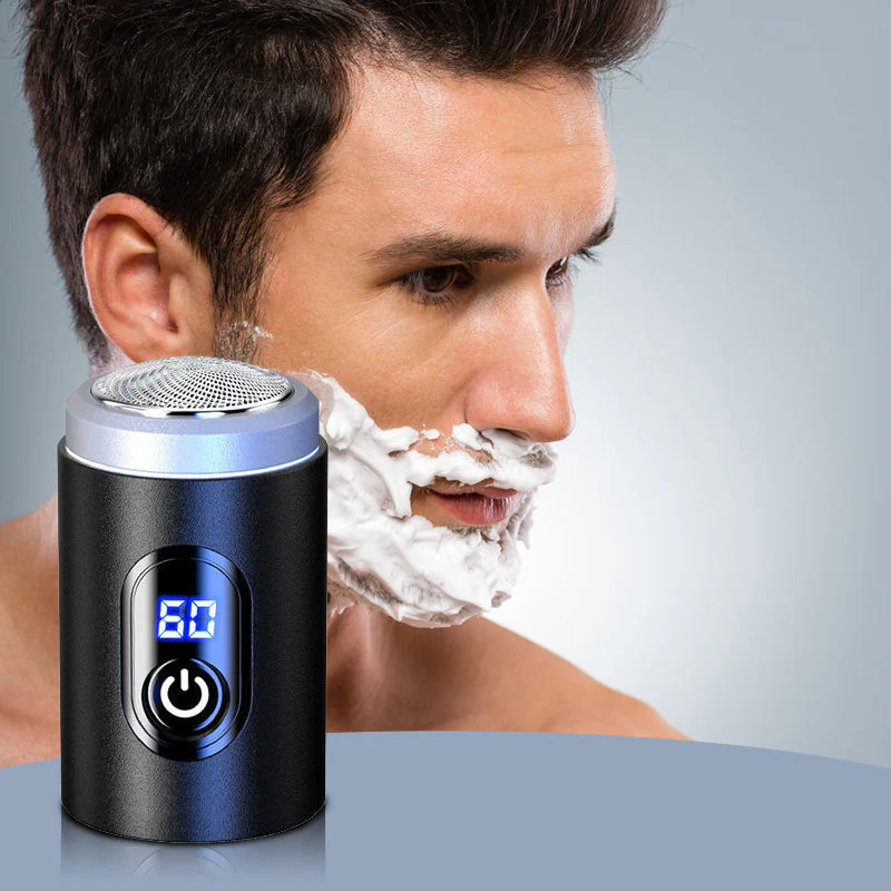 BestShaver | Mini Waterbestendig Digitale Scheerapparaat | Man/Vrouw/Unisex | Zwart/Blauw