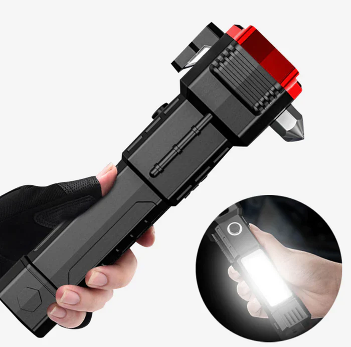LuxeBeam Oplaadbare Multifunctionele Zaklamp | 4-in-1 noodverlichting voor elke situatie