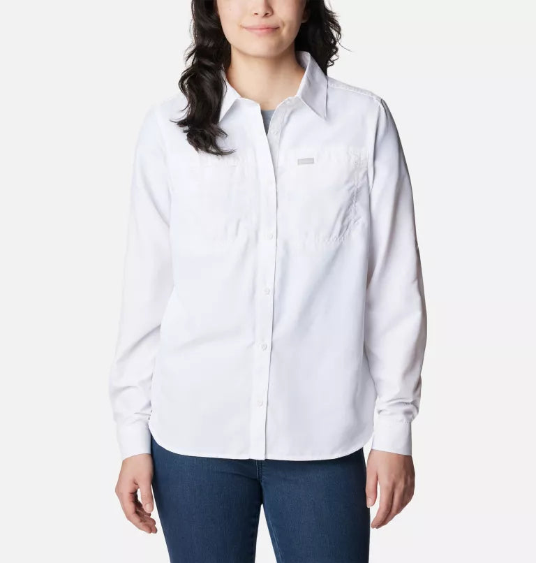 Columbia Dames UV overhemd Silver Ridge 3.0 White Long Sleeve