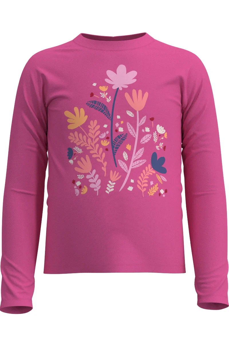 Coolibar – UV T-shirt – Tulip Pink – Blooming Forest