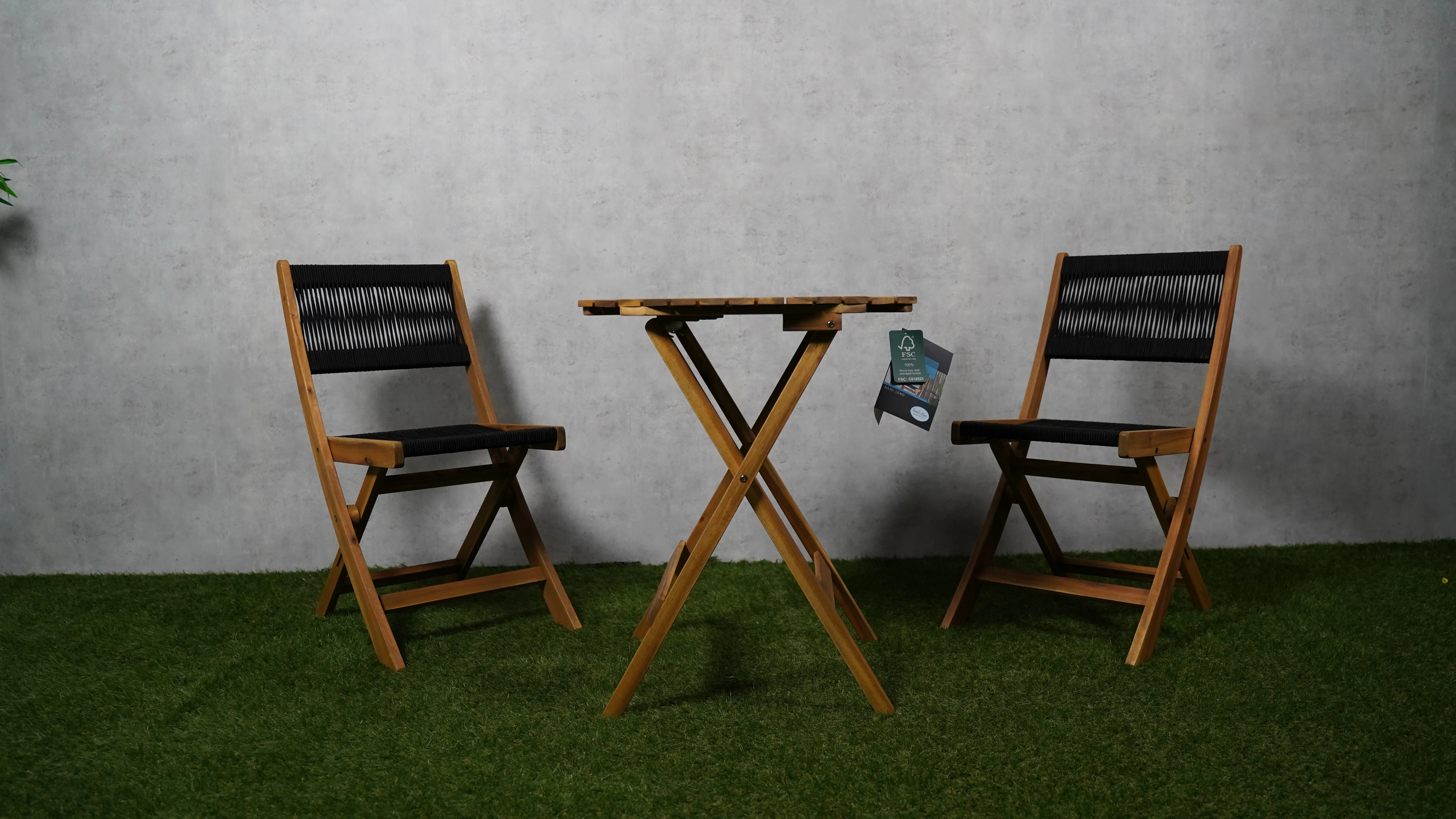 Bistro set Tropical | Acaciahout | Set stoelen+tafeltje