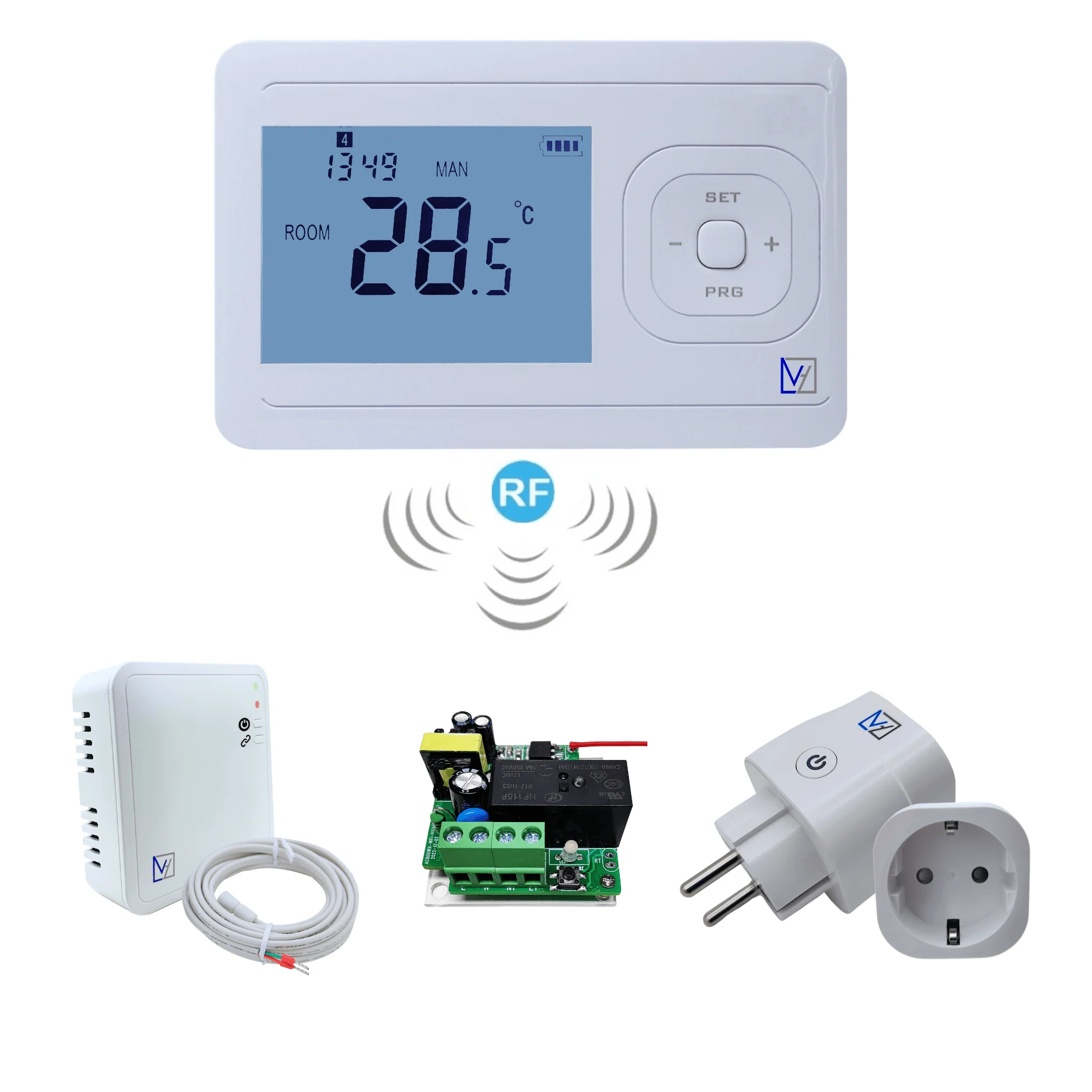 “Echo” Draadloze programmeerbare thermostaat