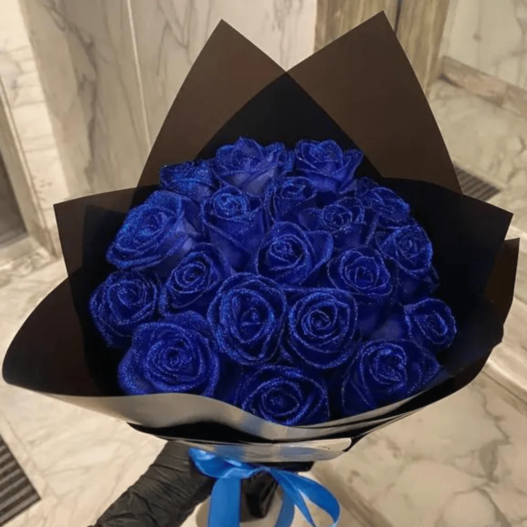 AMORÉVIA Altijd Bloei – Kunstmatige Glittersroos Voor Romantiek En Woondecoratie