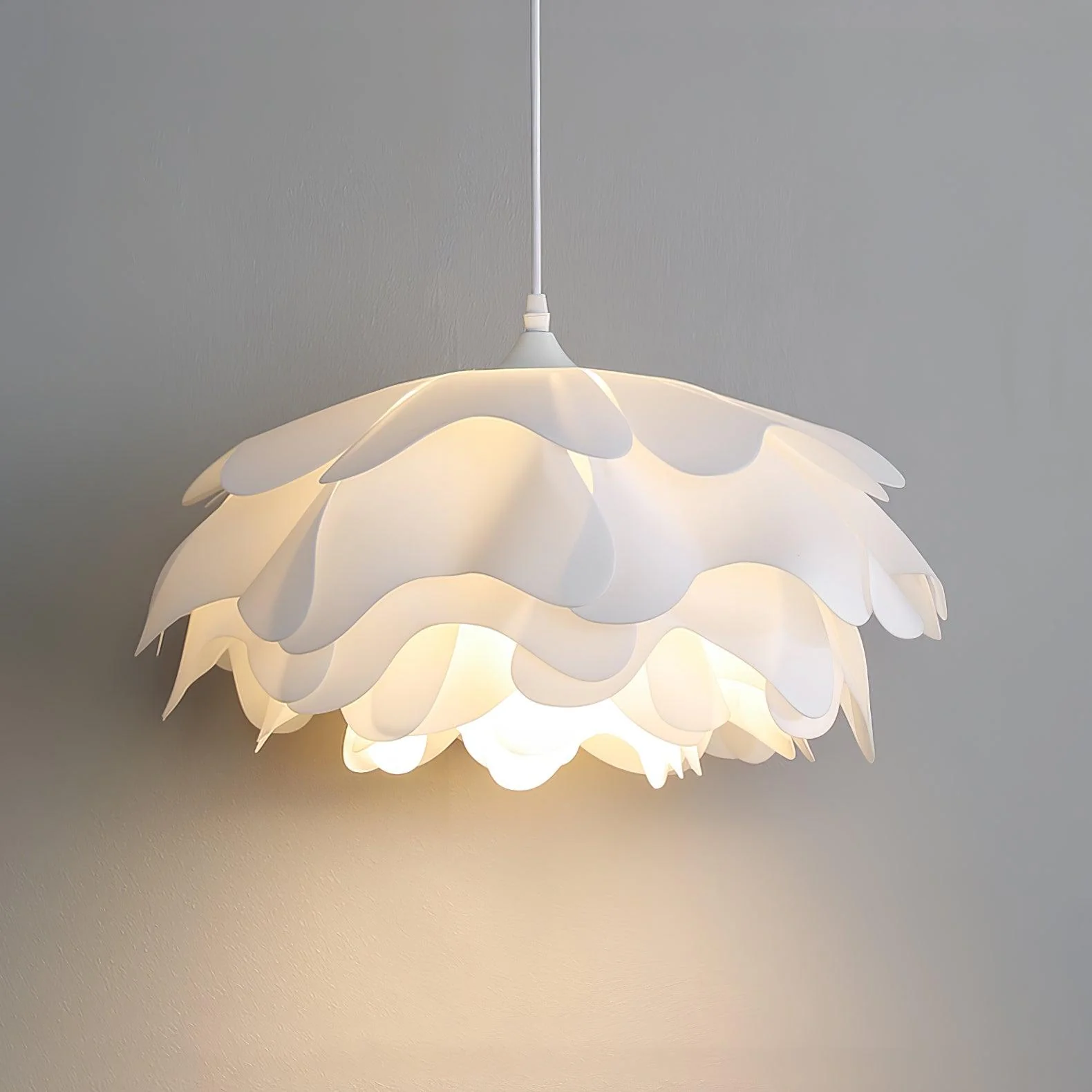 Bloemvormige Witte Hanglamp