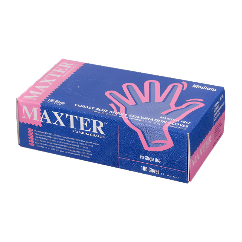Handschoenen Maxter Nitrile Indigo Blauw 100st. XL