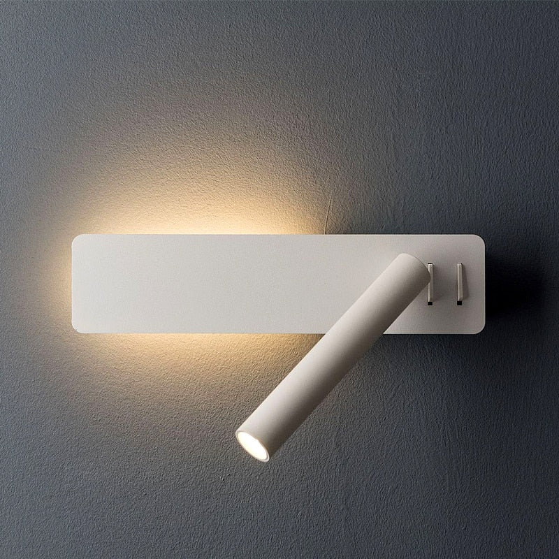 Draaibare LED- leeswandlamp voor het bed