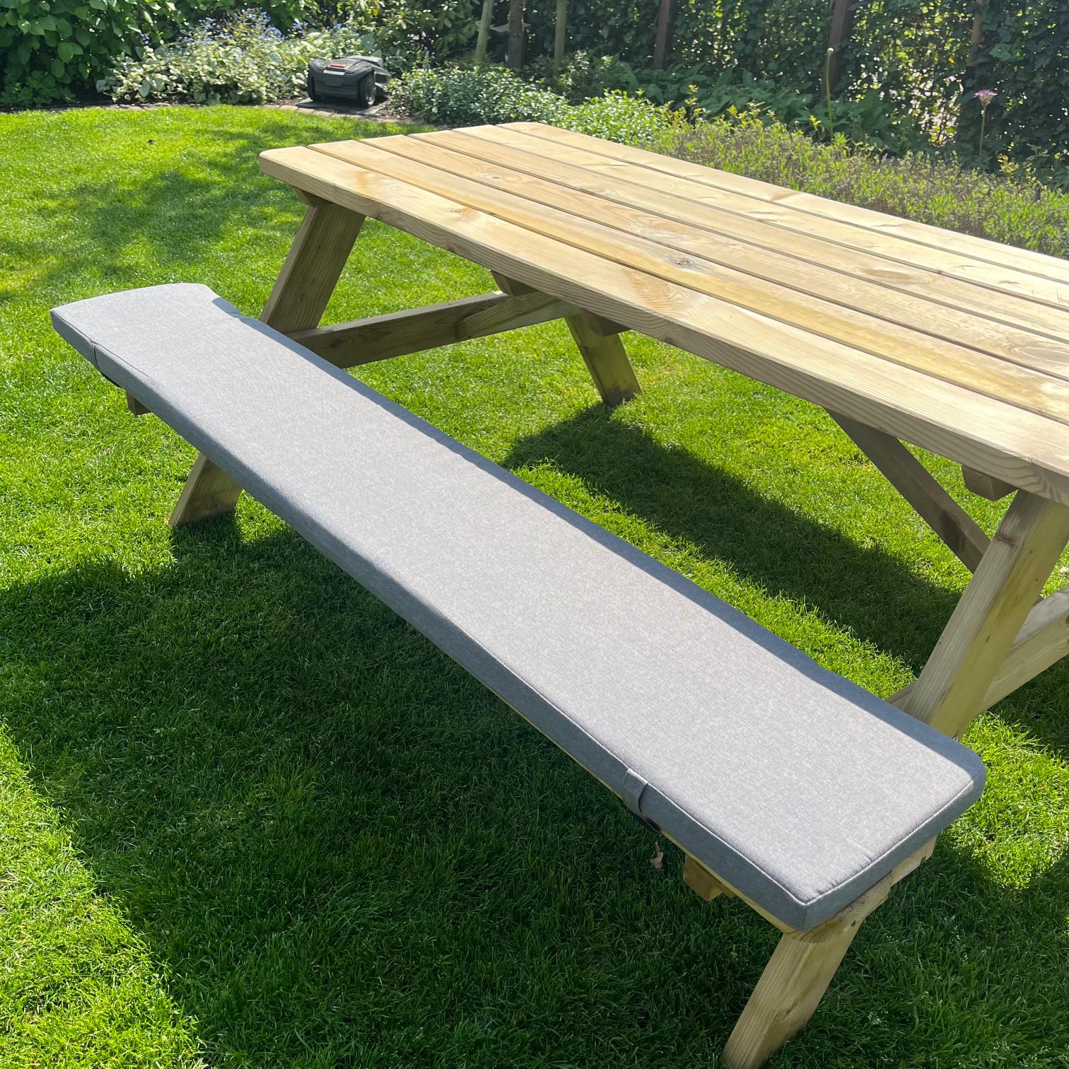 Set Tuinkussens – 180cm – Picknicktafel 180