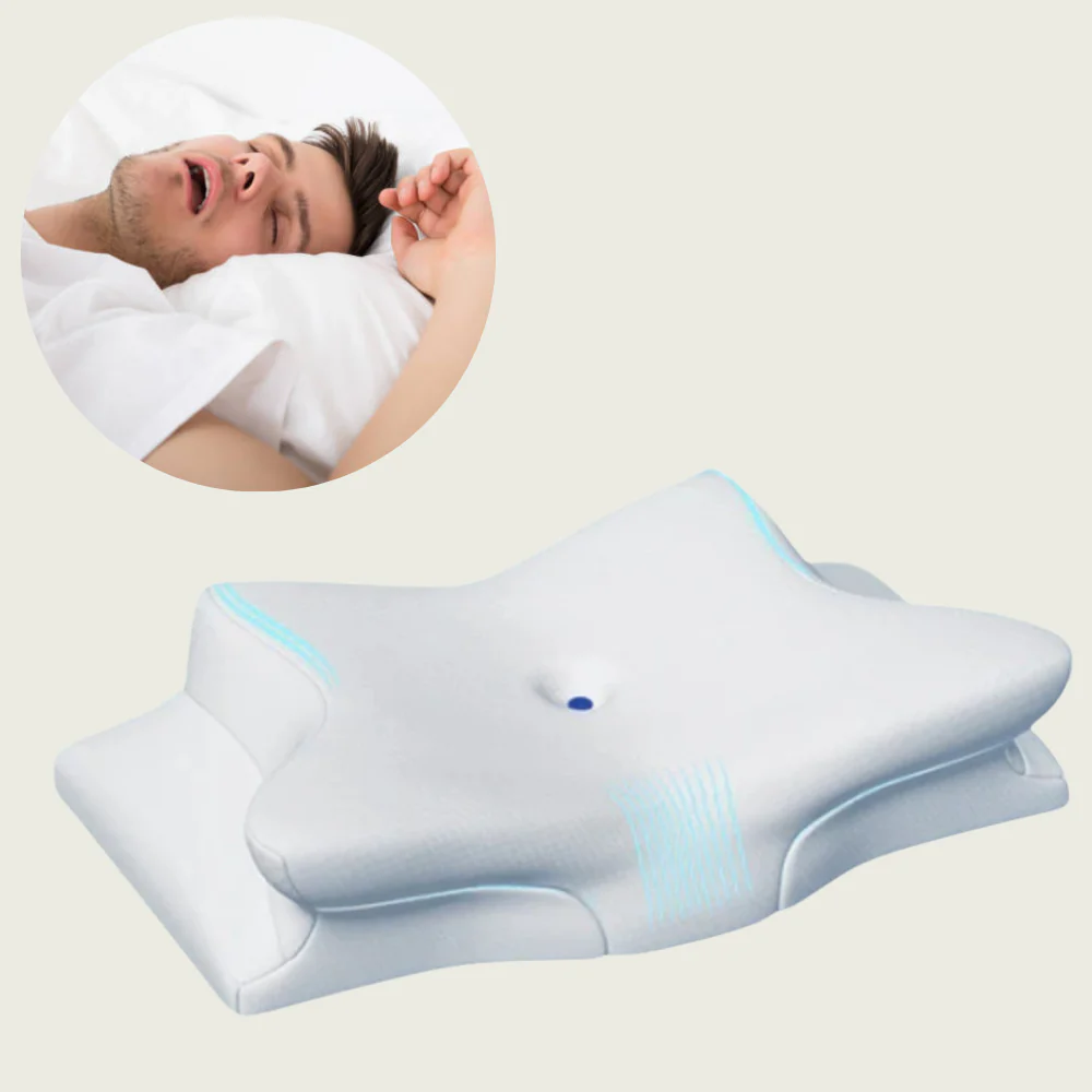 Anti-Snurk Kussen | Ergonomische Nek- en Hoofdkussen | Wit