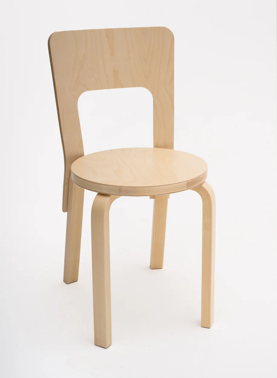Chair 66, legs birch, seat birch – Artek