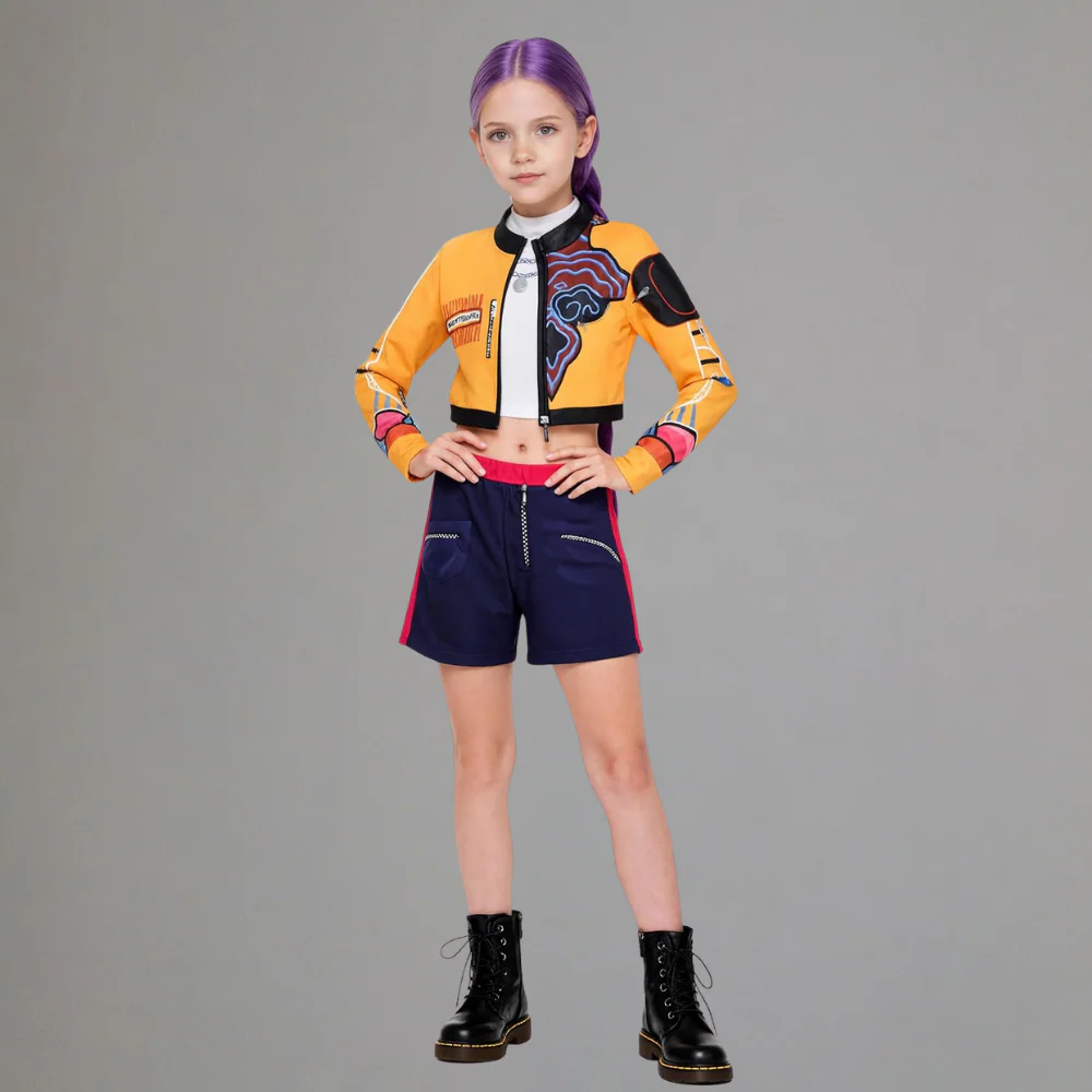 Kpop Hunter Halloween Kostuum Kinderen Podium Outfit