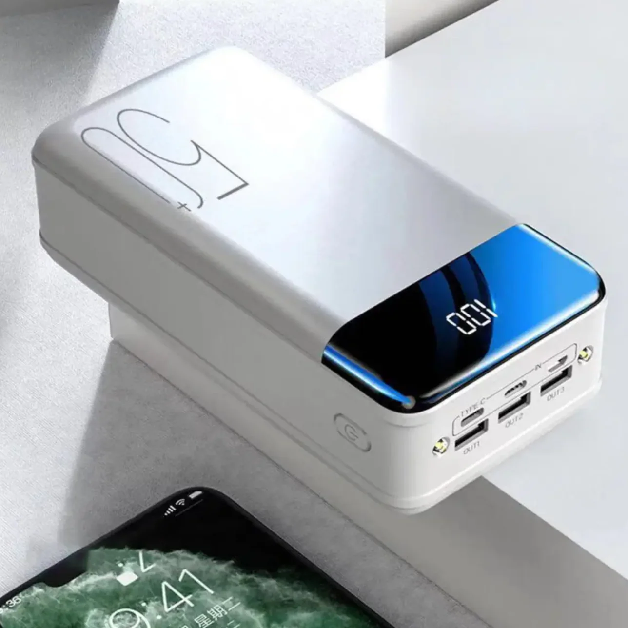 Powerbank 100.000 mAh met Snelladen - Draagbare stroomoplossing voor reizen en noodgevallen - Afbeelding 3