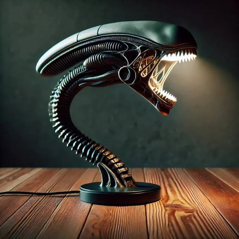 Alien Sci-Fi Bureau Lamp van Hars voor Een Bedreigende Verlichting - Afbeelding 2