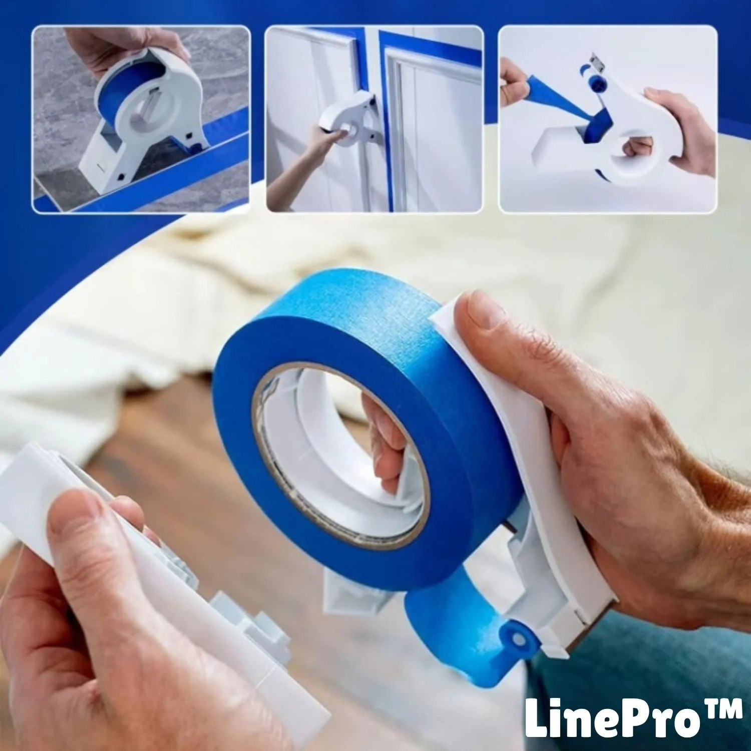 Verfafplak Applicator Voor Schone Verf Randen Met Snijder En Rollen