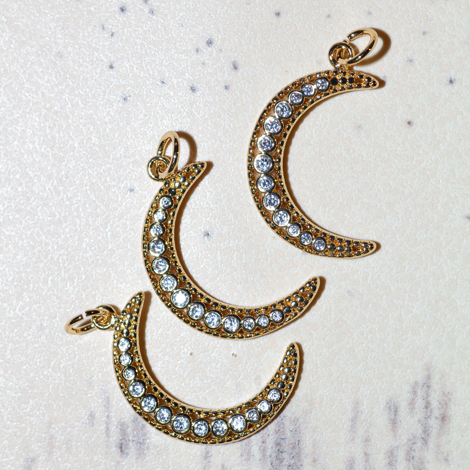Bedel Maan Strass | 18K Gold Filled Bedel Maan Strass | 18K Gold Filled