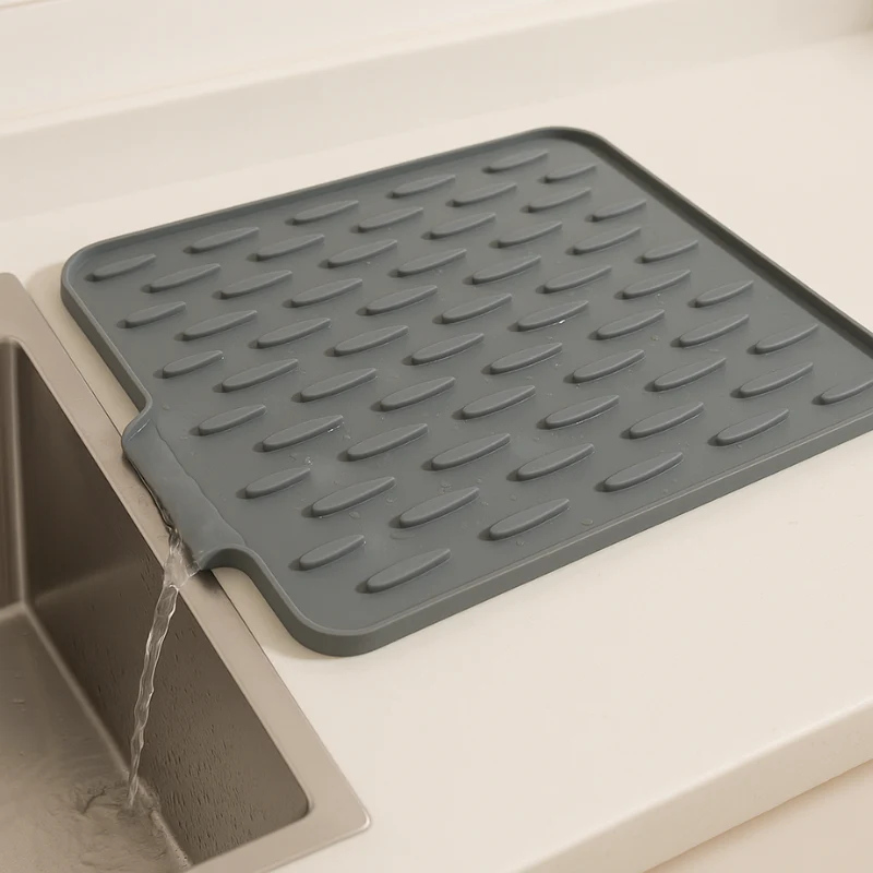 FlexiDry Siliconen-Droogmat – Hittebestendig, Antislip & Ruimtebesparend Ontwerp
