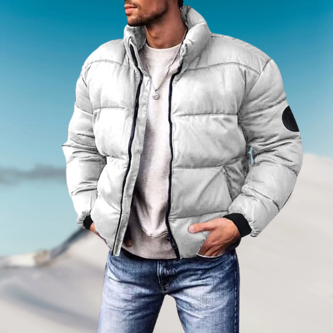MetroWarm Heren Pufferjack – Stijlvolle Winterjack met Comfortabele Pasvorm