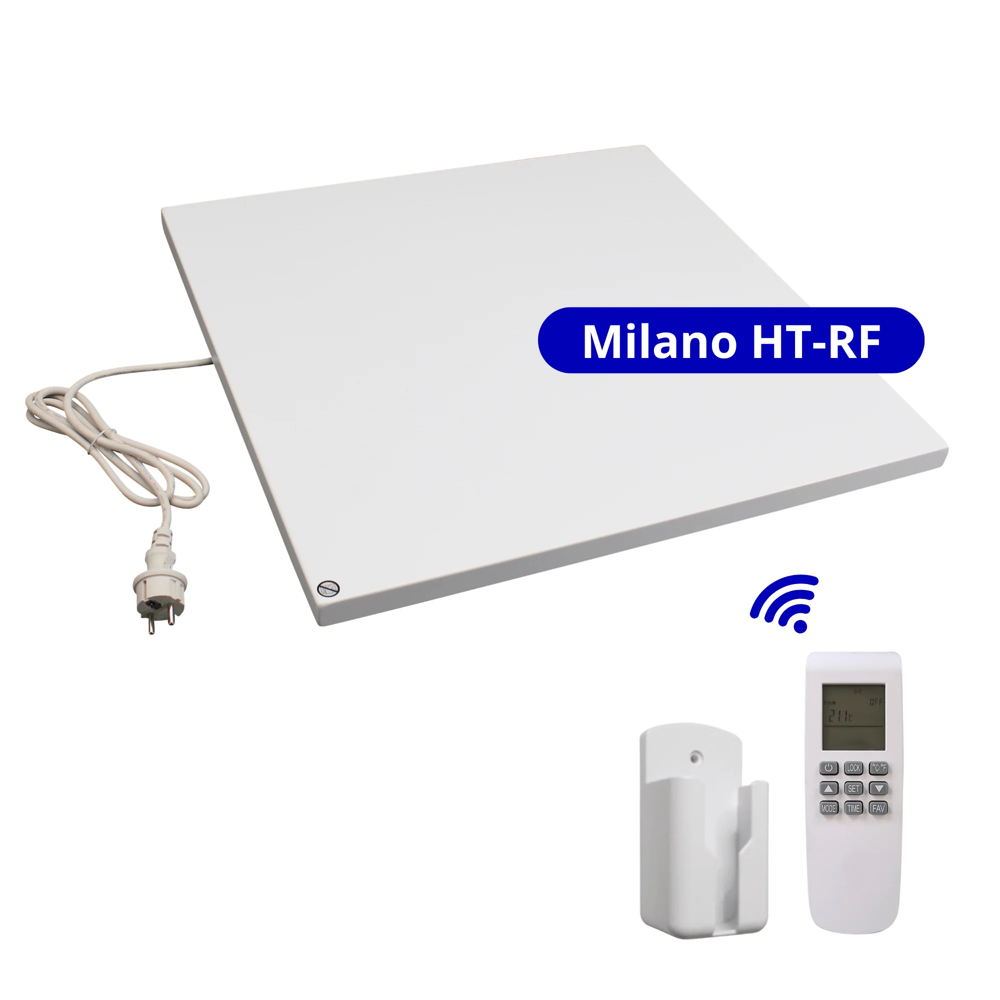 Infrarood Paneel Milano HT – Draadloze bediening – 60 x 60 cm – 450 Watt