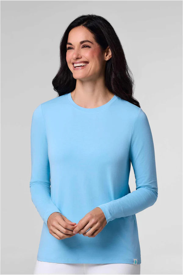 Coolibar – UV Shirt voor dames – Morada – Longsleeve  – Arctic Blue
