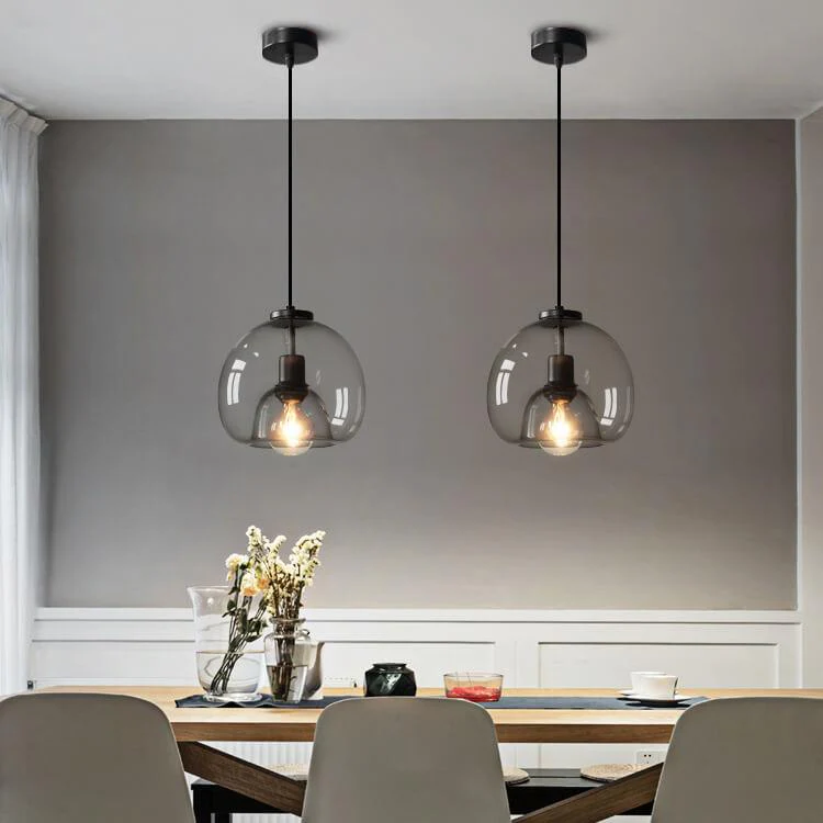 Minimalistische Rookglas Dome Hanglamp 1-Licht
