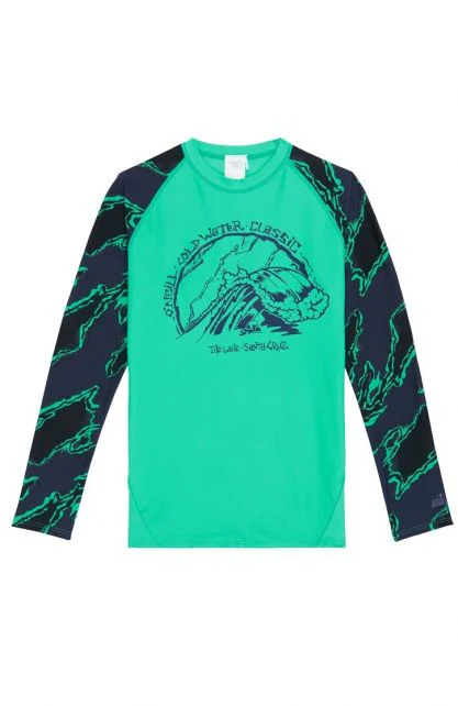 O’Neill Boys UV Shirt Lange Mouw Wave – groen
