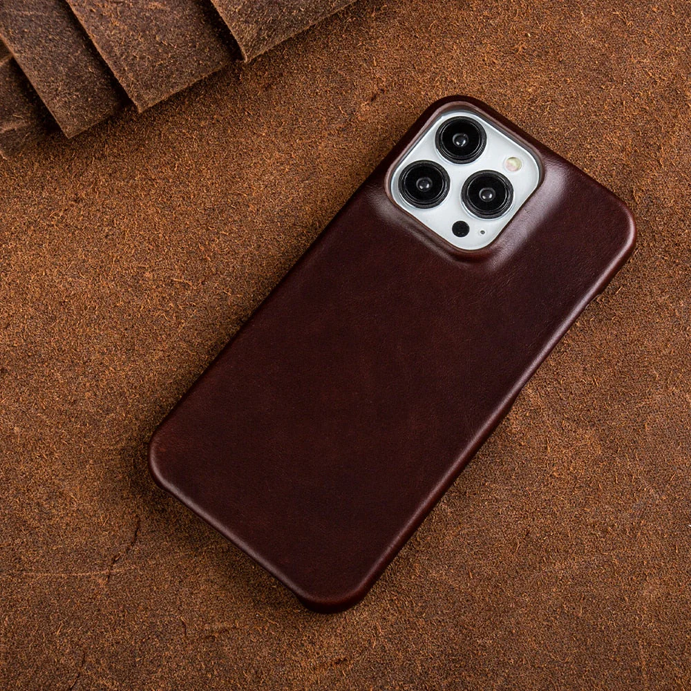 Sandsberg | iPhone Lederhülle | Echtes Ölwachs-Leder mit Schutzfunktion