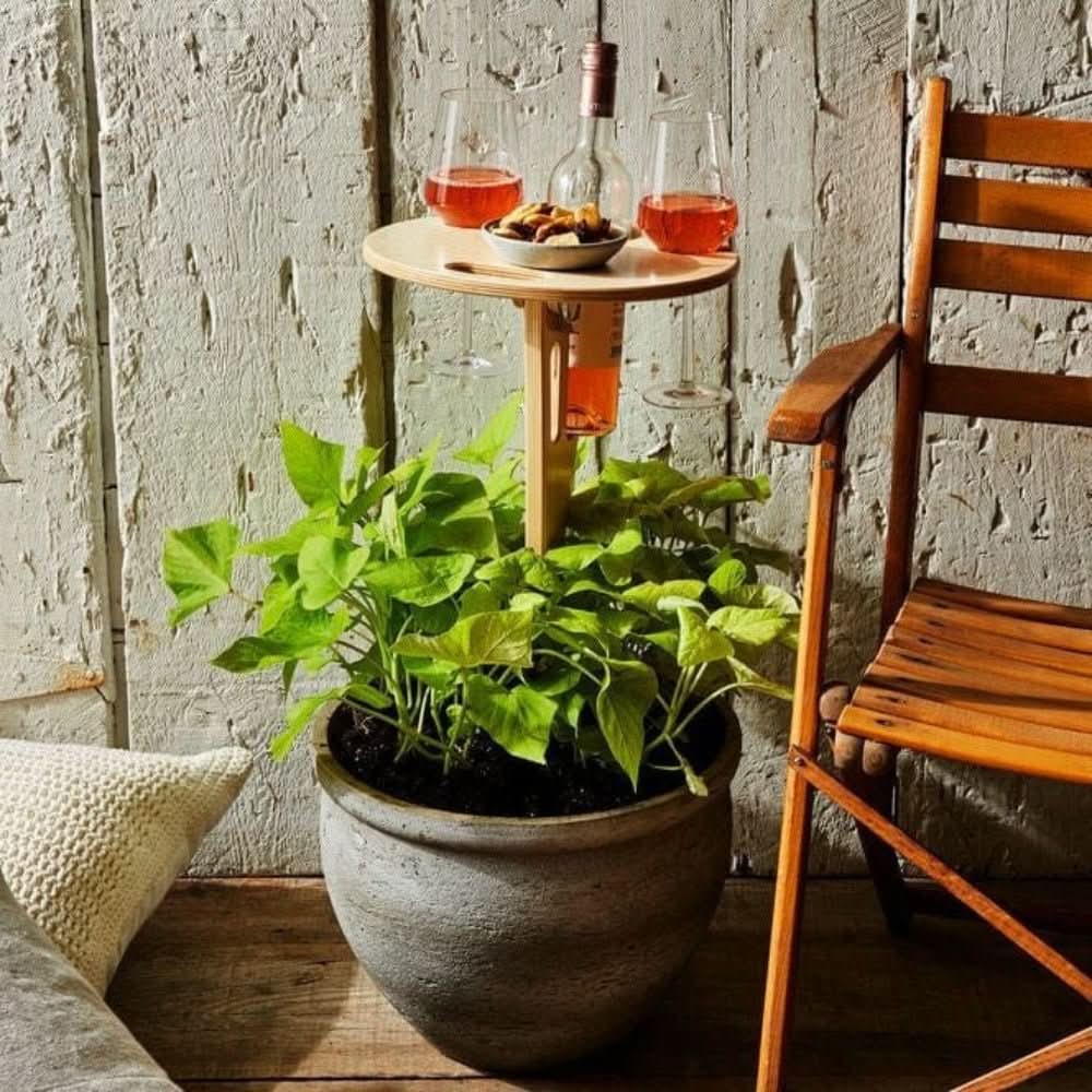 Kieskeurige Wijn Tafel – Draagbare Wijn Tafel Voor Picknick & Buiten Genieten - Afbeelding 2