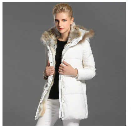 SnowLuxe Dames Winterjas – Gevoerde Jas met Capuchon en Warme Pasvorm