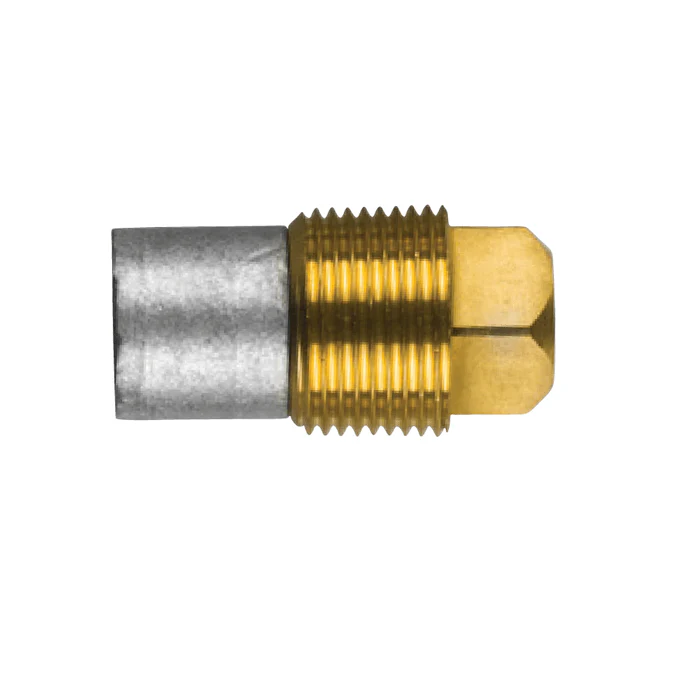 Zink Anode Caterpillar, Motor, Pencil Anode compleet met koperen plug. 3/8 ” ‘Gas (BSPP)