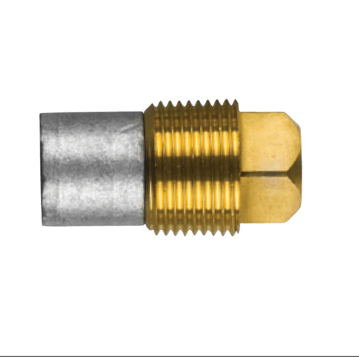 Zink anode rups, motor, potlood anode compleet met messing plug th.1 / 2 ” ‘gas (BSPT)