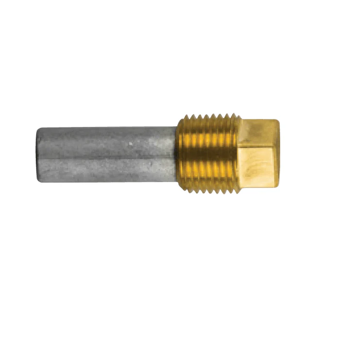 Zink anode Caterpillar, motor, ᴓ12 * 40mm compleet met messing plug Th.3 / 8”bbt