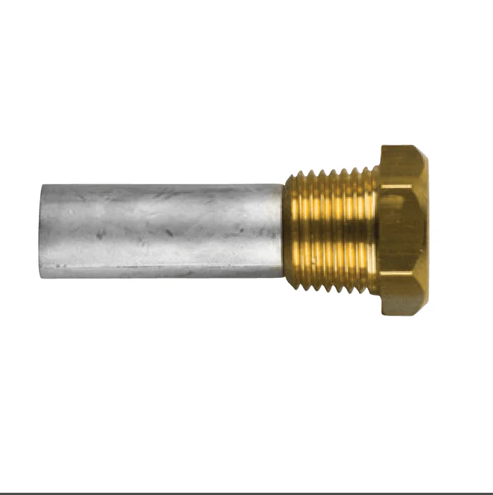 Zink Anode Caterpillar, Motor, Pencil Anode Compleet met Messing Plug Th.1 / 2 ” BSPT