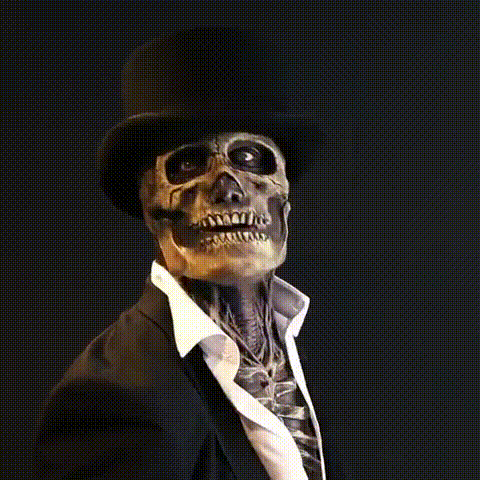 Halloween Skeletmasker met Hersen Detail