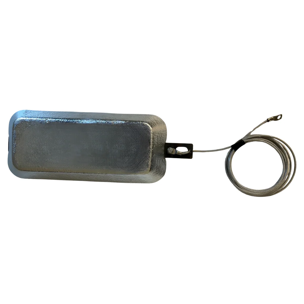 Zinkanode 4.2kg/9.26lb, 3m (3 mm) draad, 316L, rfender5