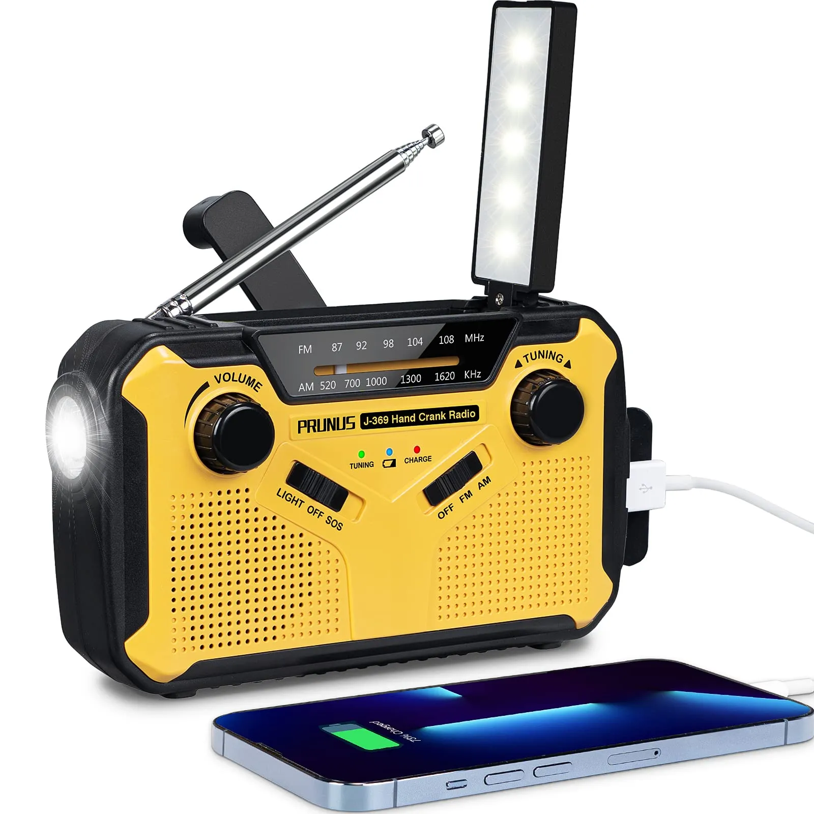 Multifunctioneel Noodradio met Oplaadopties – SafeSignal