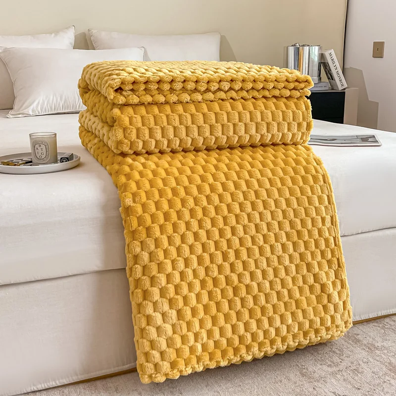 Caelidra – Geruite Zachte Fluwelen Deken Warm Knusse Plaid voor Bank en Bed