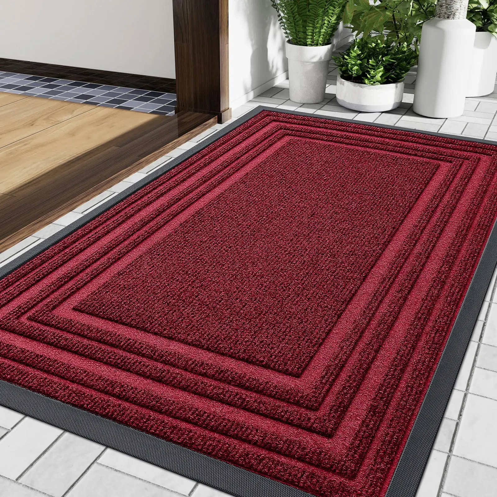 Aurelius – Antislip Lage Deurmat van Natuurrubber voor Binnen en Buitenruimtes
