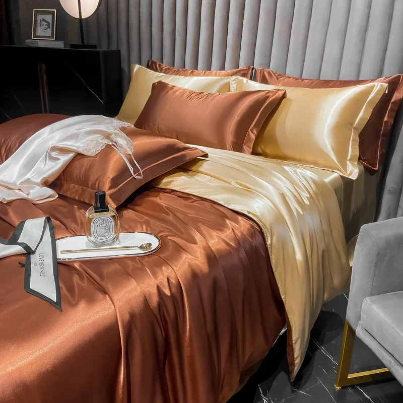 Exclusief Zijde Bedlinnen Set – Luxe bedlinnen van 100% zijde voor optimaal slaapcomfort