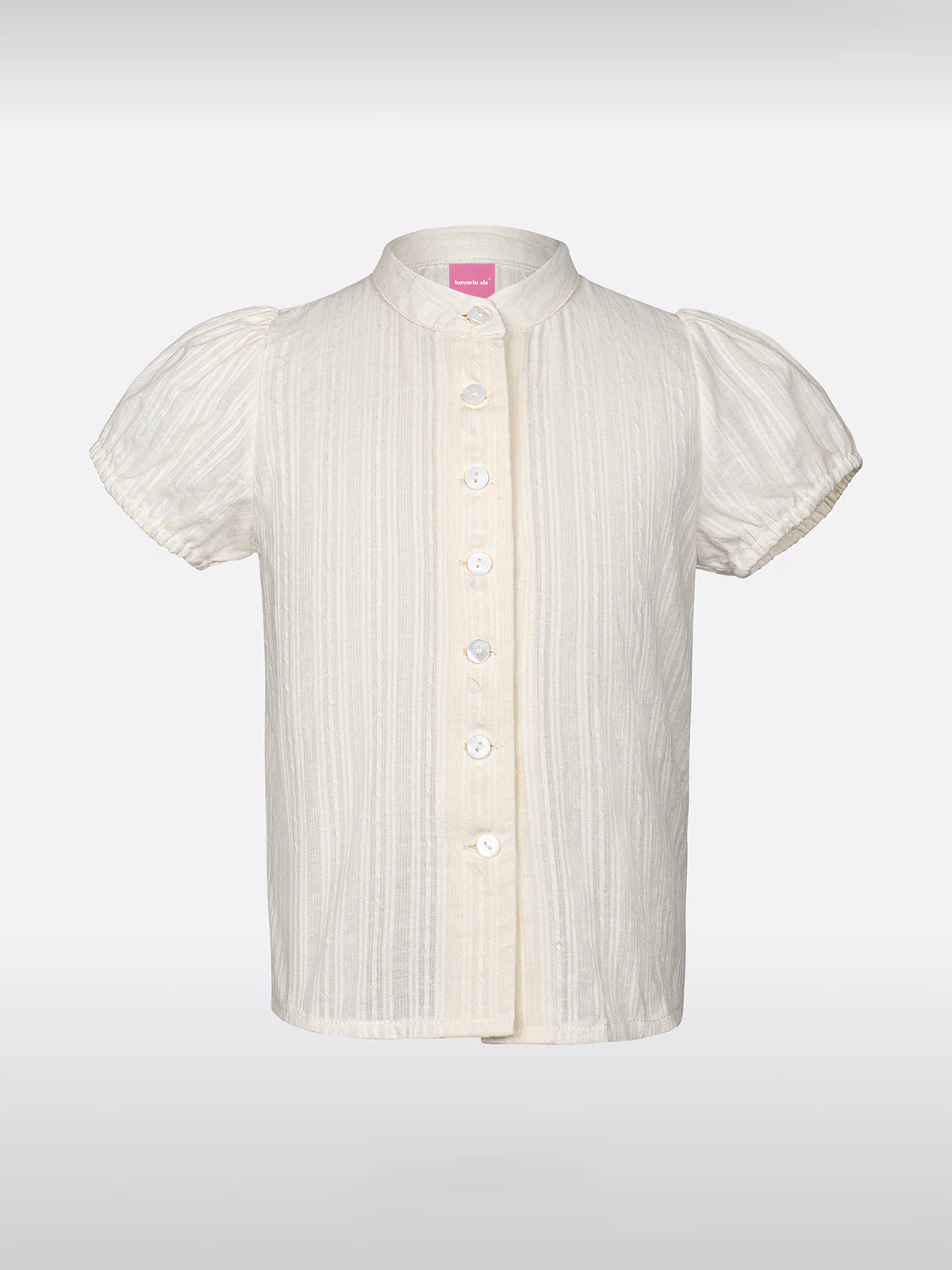 Kinder Beige Kurzarm Dirndlbluse