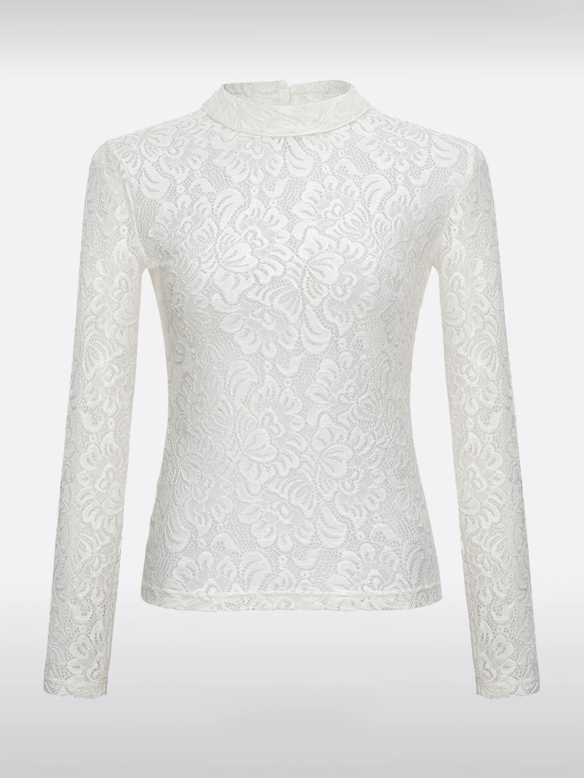 Witte Hoogsluitende Body