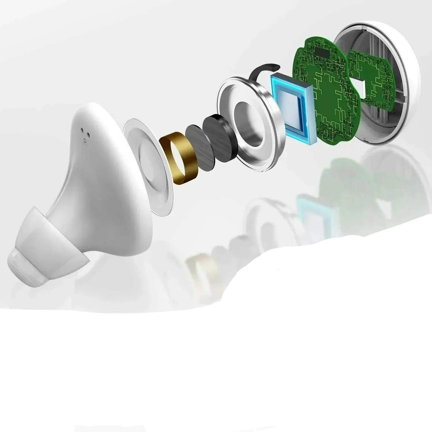Bluetooth Hoortoestellen met App-besturing – Oplaadbaar, Compact Ontwerp voor Verbeterde Geluidshelderheid en Meerdere Luistermodi