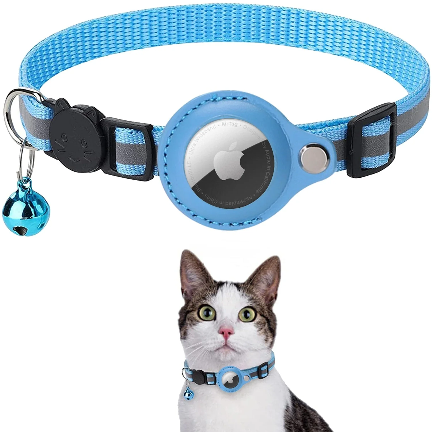 Airtag Kat Tracking Halsband – GPS Vinder & Antiverlies