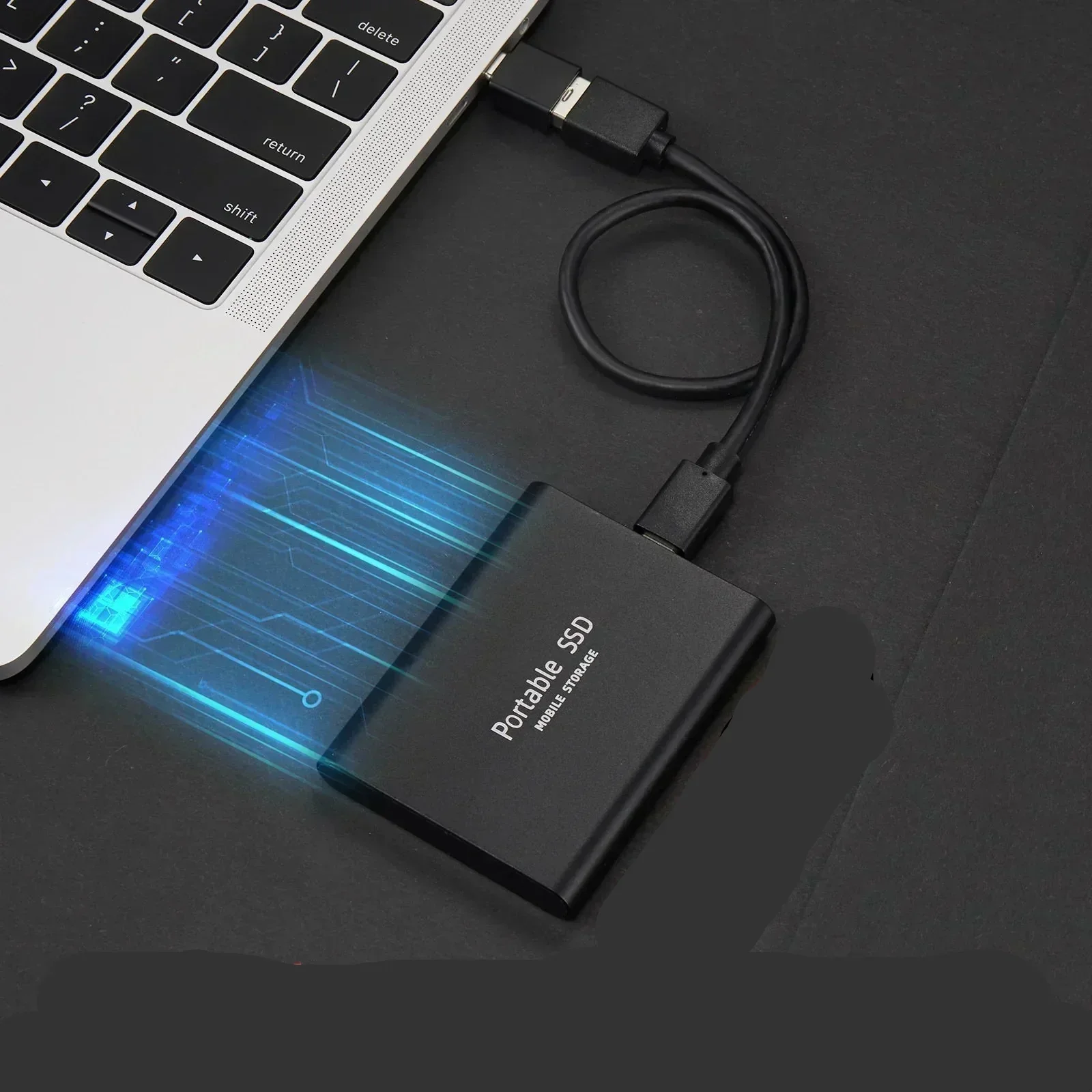 Draagbare SSD Externe Schijf met Hoge Snelheid Gegevensoverdracht en Compact Ontwerp
