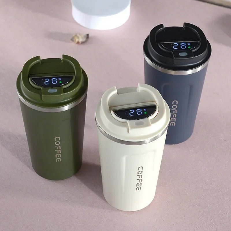RVS Thermosbeker met Intelligente Temperatuurweergave – TempMate