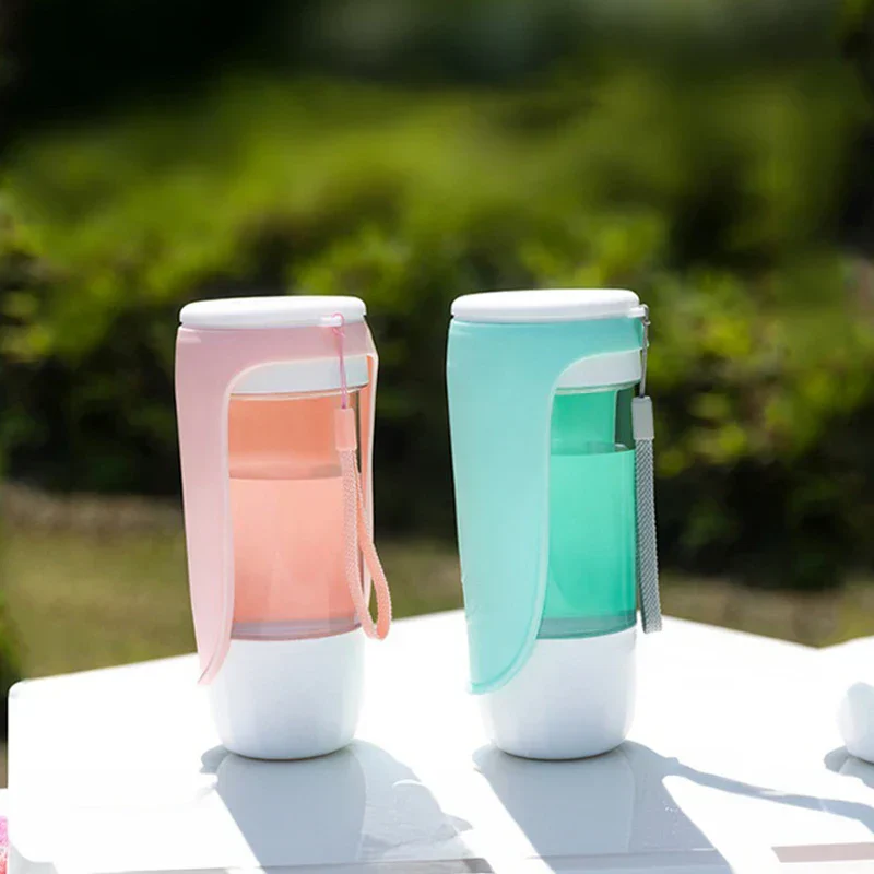 AquaPaws 2-in-1 Hondenwaterfles | Met opvouwbare kom & voedercompartiment | Voor kleine & grote honden | Ideaal voor onderweg