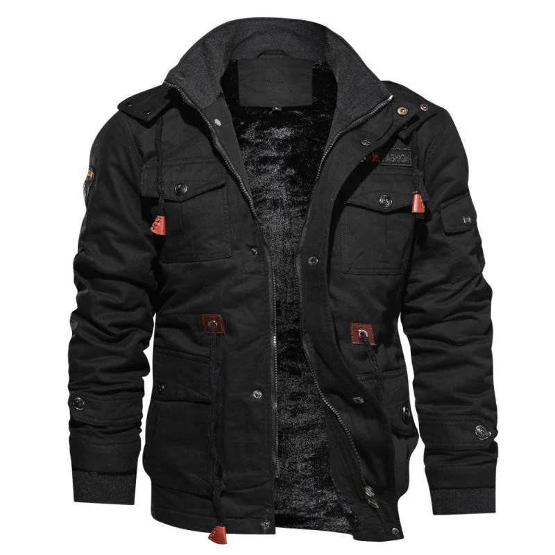Heren Fleece Winterjas – Waterdichte Stijlvolle Jas met Modern Snit