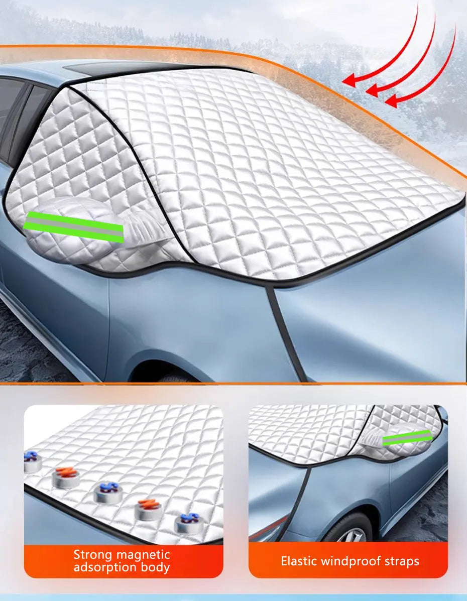 FrostGuard Pro 5-Laags Winddichte Magnetische Ijsbescherming voor de Voorruit