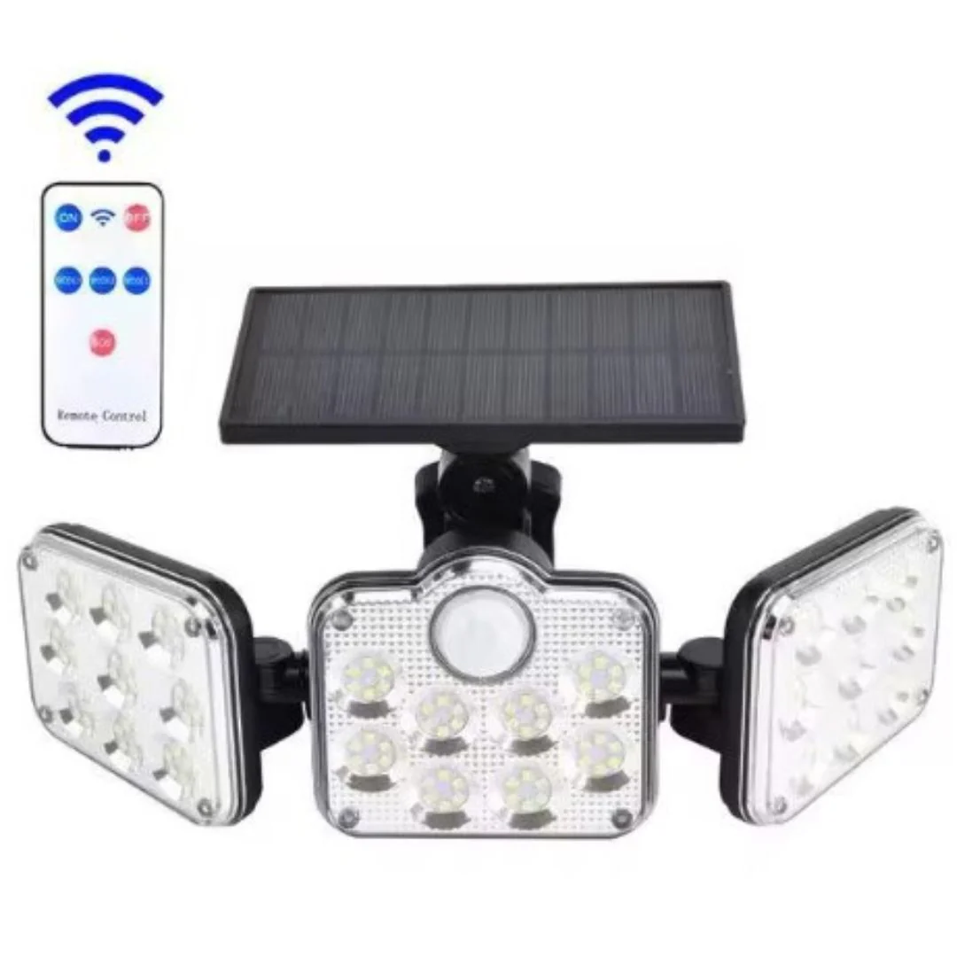 SunGuard Drievoudige LED Solar Wandlamp | Verlicht uw buitenruimte met slimme efficiëntie