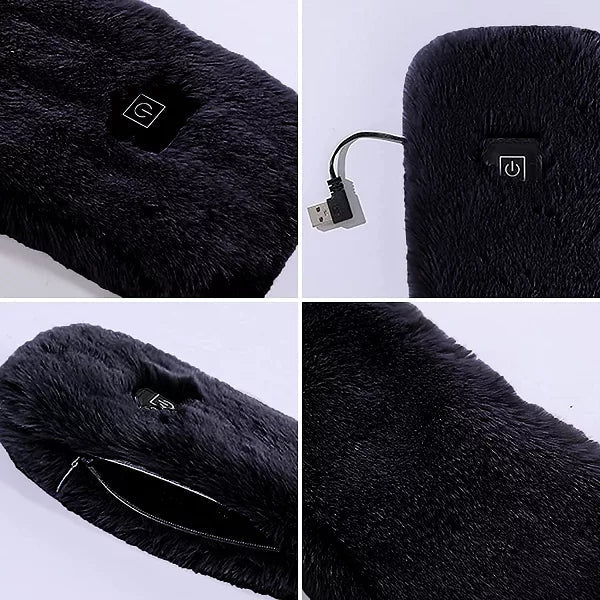 CozyHeat verwarmde fleece-sjaal – USB-thermische sjaal met 3 warmte-instellingen - Afbeelding 3