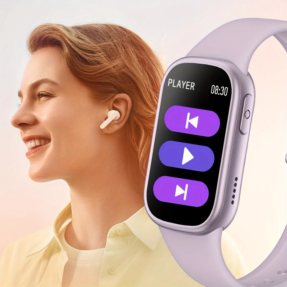 AquaFit waterdichte Smartwatch – IP68 Sporthorloge met lange accuduur - Afbeelding 2